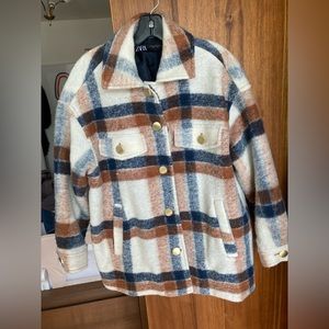 Zara plaid Shacket size medium